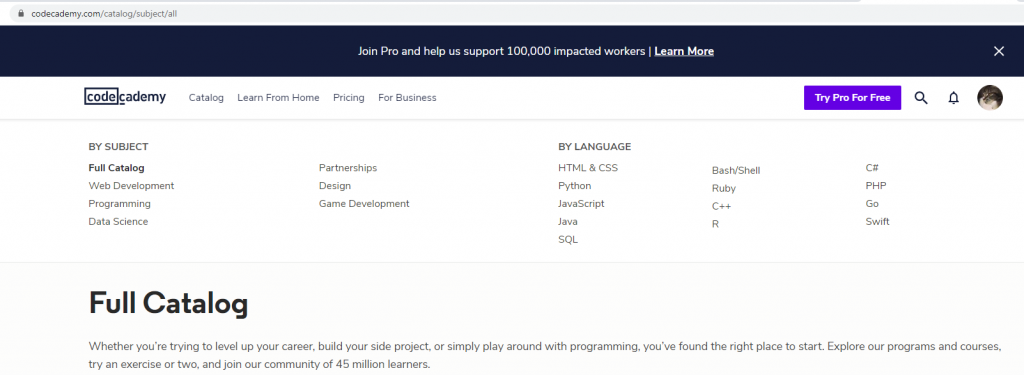 Code Academy website -boost knowledge